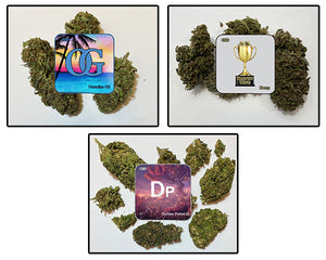 3 NEW STRAINS ADDED TO 1.5, 5, 7 AND 30 GRAM QUANTITIES