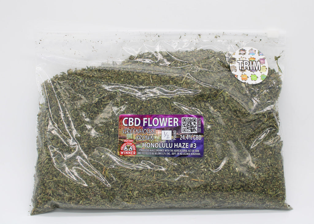 $25 LB HONOLULU HAZE CBD HEMP FLOWER TRIM NOW IN STOCK!!!