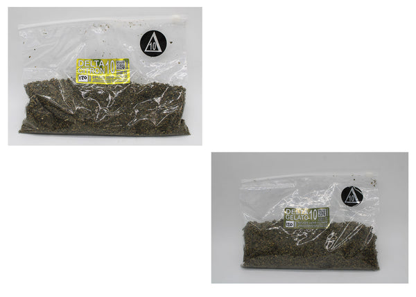 BULK DELTA 10 THC HEMP FLOWER TRIM - 80 MG/G Δ10 - 2 STRAINS AVAILABLE.