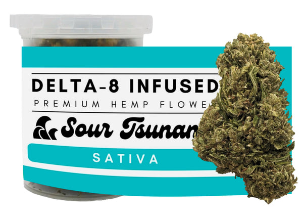 DELTA-8 FLOWER (MACHINE TRIMMED) - 3 STRAINS AVAILABLE