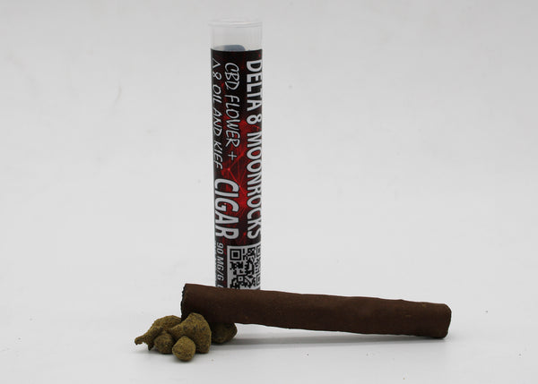 DELTA 8 THC MOON ROCKS CIGAR (5 - 100 QUANTITY) - CHERRY CHOCOLATE CHIP STRAIN.