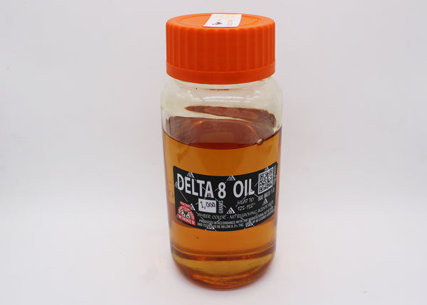 DELTA 8 THC HEMP OIL (1/2 - 10 L) - 800 MG/G Δ8 THC.